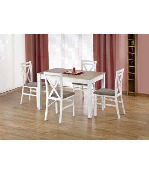 MAURYCY table color: sonoma oak / white