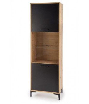 RAVEN W-1 display cabinet color: artisan oak/black