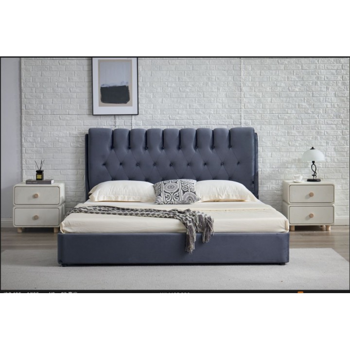 Gulta IMPERIJA 160*200 ar veļas kasti pelēka